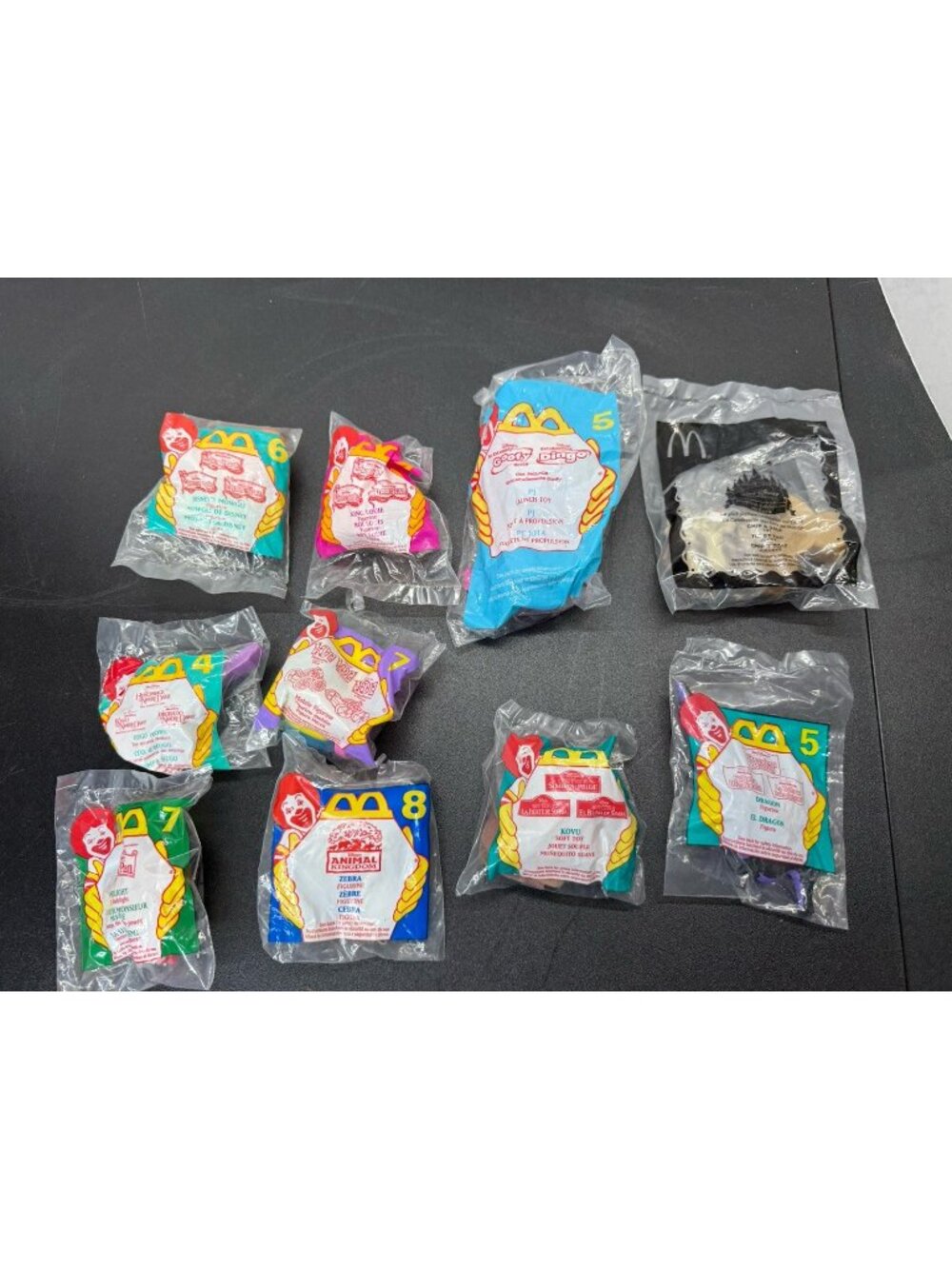 Vintage Lot Of 10 McDonalds Happy Meal Toys Disney Sealed Lion King Jungle Book